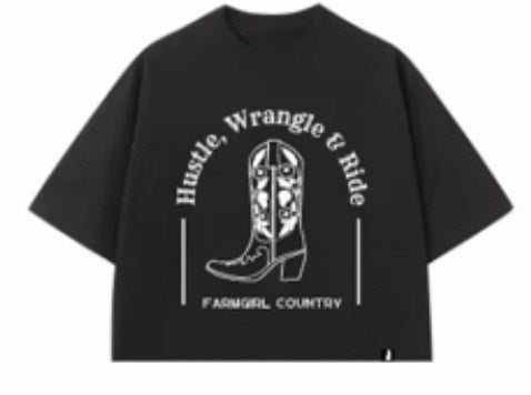 The WildSide Crop| Oversized TEE