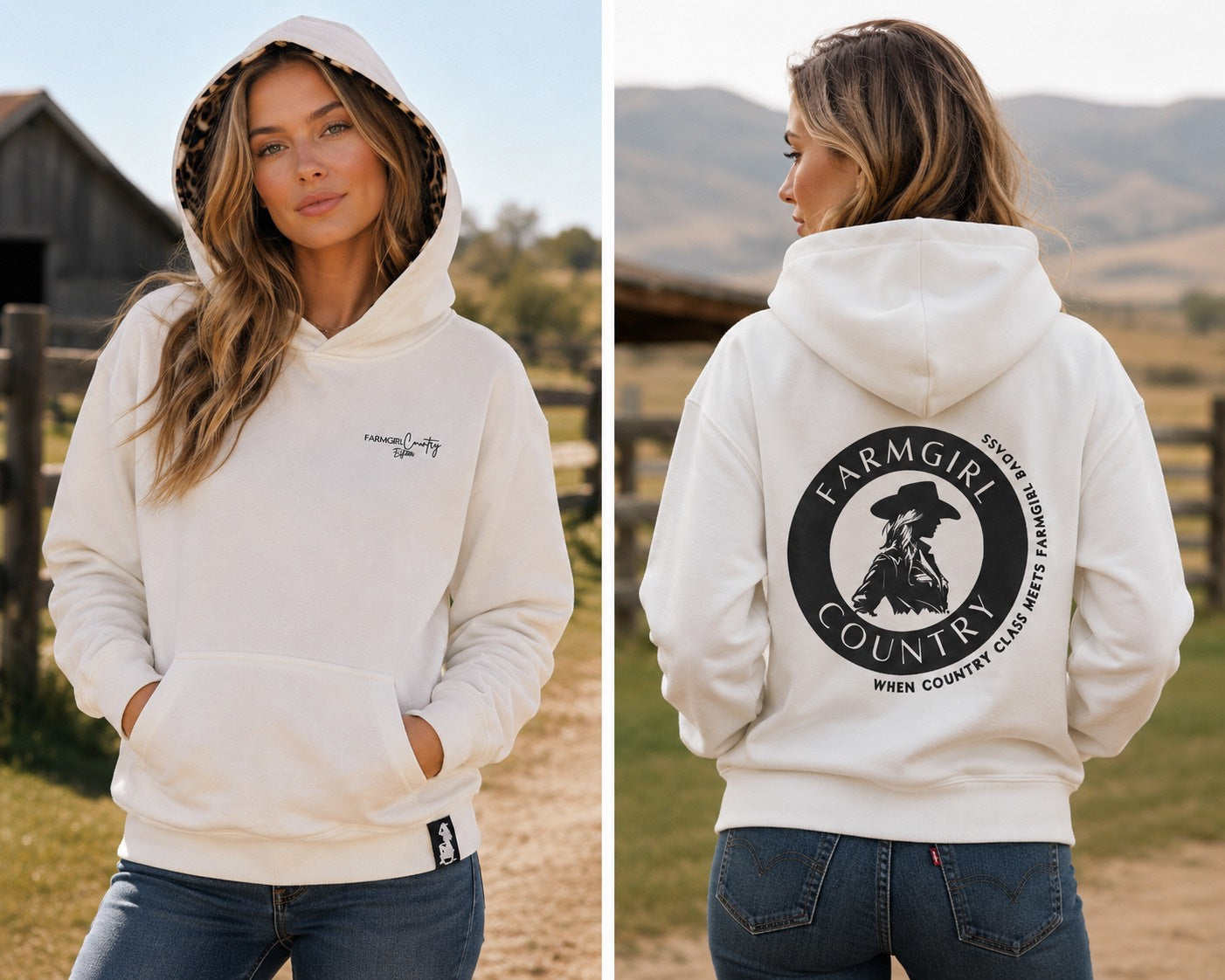 The Leopard Luxe White Hoodie Special release - ARRIVAL JUNE/JULY