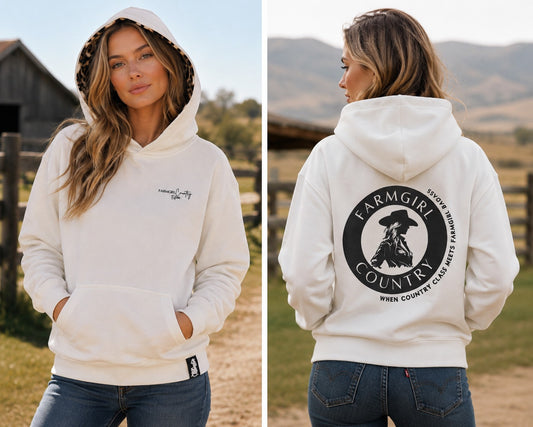 The Leopard Luxe White Hoodie Special release - ARRIVAL JUNE/JULY