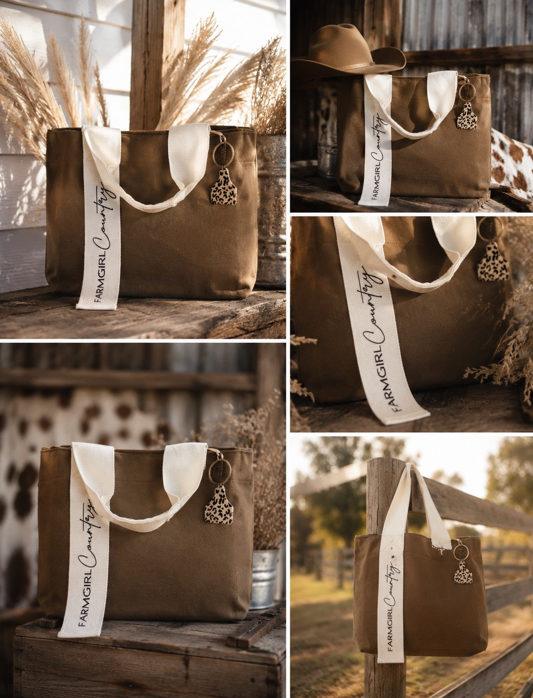 The LadyLUXE| FarmGirl Country Cotton/Canvas bag
